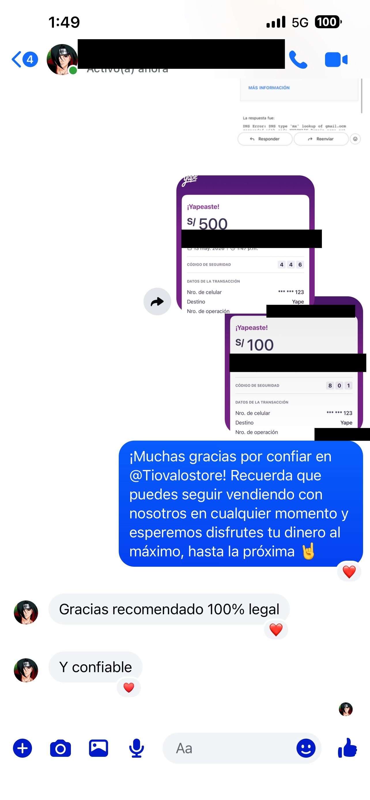 Prueba: Gracias, recomendado 100% legal y confiable