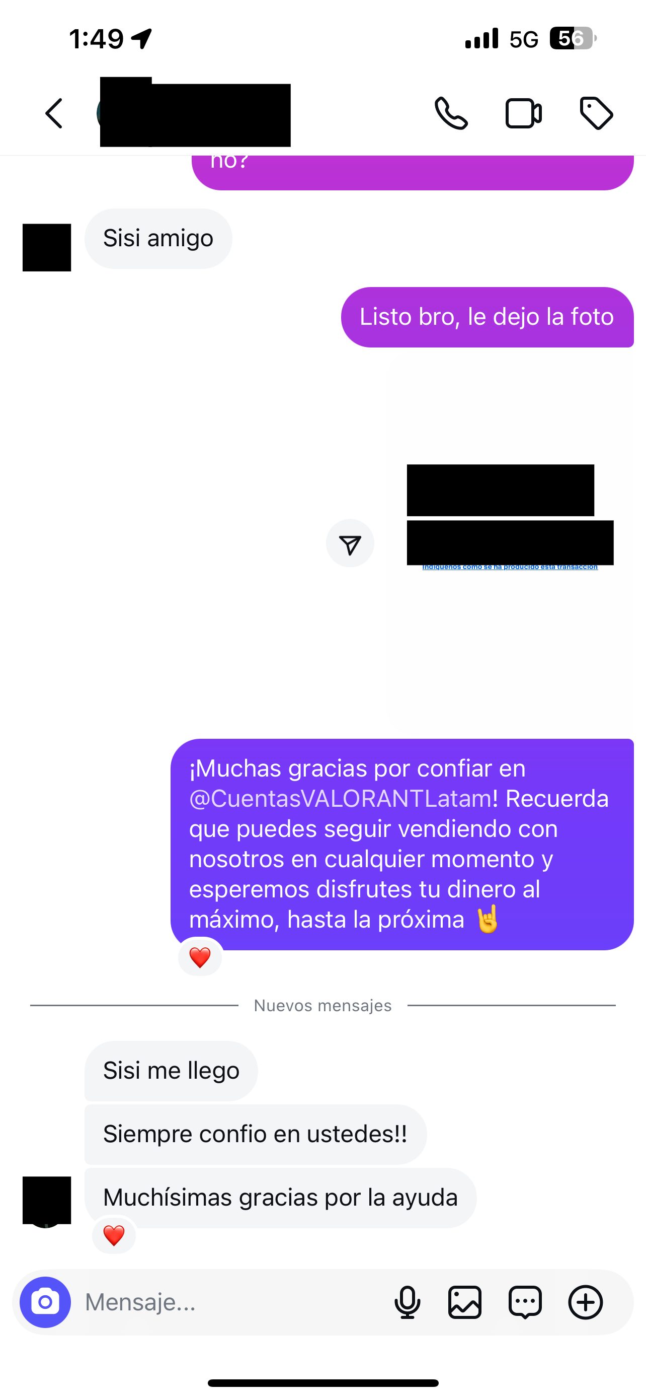 Prueba: Sí, me llegó. ¡Siempre confío en ustedes!